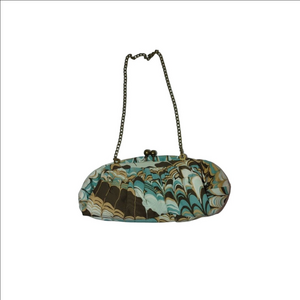 Vintage Gap Marbled Kiss Lock Clutch